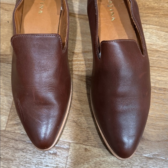 patina Brown Leather Loafers - Picture 2 of 6